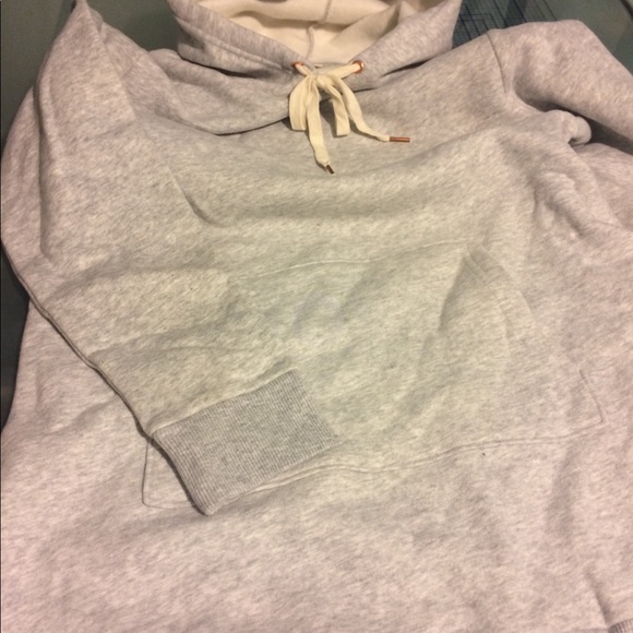 New Long Gray Sweatshirt Hoodie - Picture 3 of 5